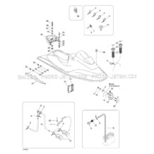 09- Body pour Seadoo 1998 GS, 5626 5844, 1998