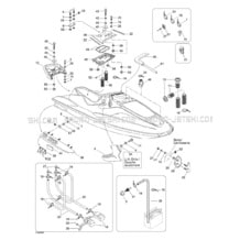 09- Body pour Sea-Doo 1998 GTI, 5836 5841, 1998