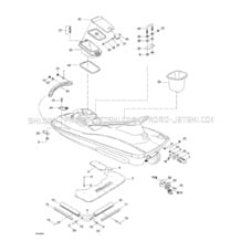 09- Body pour Seadoo 1998 GTI, 5836 5841, 1998