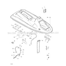 09- Body pour Seadoo 1998 GTS, 5819, 1998