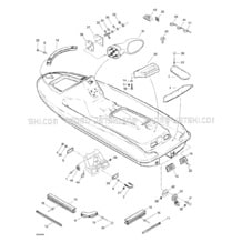 09- Body pour Seadoo 1998 GTS, 5819, 1998