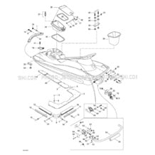 09- Body pour Sea-Doo 1998 GTX RFI, 5666 5843,  1998