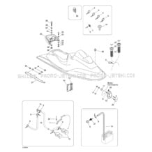 09- Body pour Seadoo 1999 GS, 5846 5847, 1999