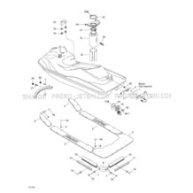 09- Body pour Sea-Doo 1999 GSX RFI, 5637 5638 5652 5829, 1999