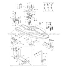 09- Body pour Seadoo 1999 GTI, 5884 5885, 1999