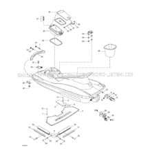 09- Body pour Seadoo 1999 GTI, 5884 5885, 1999