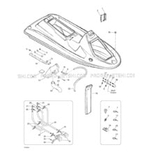 09- Body pour Seadoo 1999 GTS, 5883, 1999