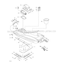 09- Body pour Seadoo 1999 GTX Limited, 5888 5889, 1999