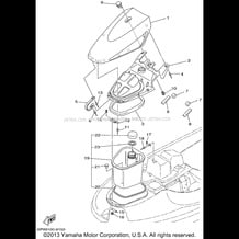 ENGINE HATCH 2 pour Yamaha 1998 WaveRunner WAVE RUNNER GP760 (GP760W) 1998