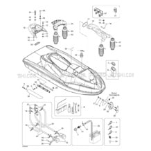 09- Body pour Seadoo 2000 RX DI, 5646 5656, 2000