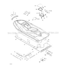 09- Body pour Seadoo 2001 RX, 5532 5533 5542 5543, 2001