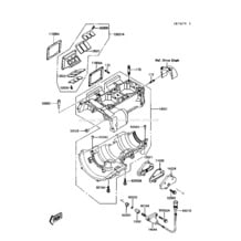 Crankcase pour Kawasaki 1990 Jet Mate