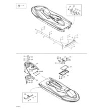 09- Hull And Body pour Sea-Doo 2003 GTX 4-TEC, LTD Supercharged, 2003