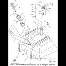 FUEL TANK pour Yamaha 1998 WaveRunner WAVE RUNNER GP760 - GP760W - 1998