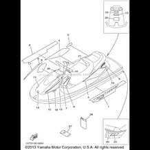 GRAPHIC 1 TOOL pour Yamaha 1998 WaveRunner WAVE RUNNER GP760 (GP760W) 1998
