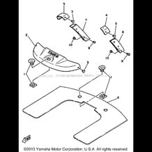 GUNWALE MAT pour Yamaha 1987 WaveRunner WaveJammer 500 (WJ500H) 1987
