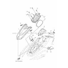 ENGINE HATCH 2 pour Yamaha 2019 WaveRunner EXR - ER1050U - 2019