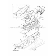 SEAT & UNDER LOCKER pour Yamaha 2019 WaveRunner EXR - ER1050U - 2019