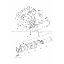 EXHAUST 1 pour Yamaha 2019 WaveRunner FX CRUISER HO - FB1800AU - 2019