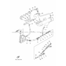 EXHAUST 2 pour Yamaha 2019 WaveRunner FX CRUISER HO - FB1800AU - 2019