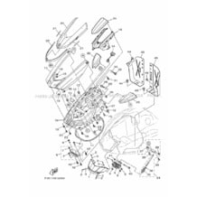 ENGINE HATCH 2 pour Yamaha 2019 WaveRunner FX CRUISER SVHO - FC1800AU - 2019