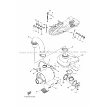 EXHAUST 3 pour Yamaha 2019 WaveRunner FX CRUISER SVHO - FC1800AU - 2019