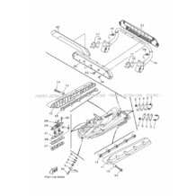 HULL & DECK 2 pour Yamaha 2019 WaveRunner FX CRUISER SVHO - FC1800AU - 2019