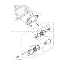 STARTING MOTOR pour Yamaha 2019 WaveRunner FX CRUISER SVHO - FC1800AU - 2019