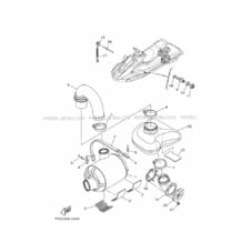 EXHAUST 3 pour Yamaha 2019 WaveRunner FX HO - FB1800U - 2019