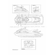 IMPORTANT LABELS pour Yamaha 2019 WaveRunner FX LIMITED SVHO - FC1800BU - 2019