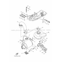 EXHAUST 3 pour Yamaha 2019 WaveRunner FX SVHO - FC1800U - 2019