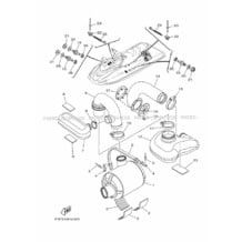 EXHAUST 3 pour Yamaha 2019 WaveRunner GP1800R - GP1800U - 2019