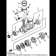 CRANKSHAFT PISTON pour Yamaha 1998 WaveRunner WAVE RUNNER GP800W - GP800W - 1998