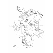 EXHAUST 3 pour Yamaha 2019 WaveRunner VXR - VX1800AU - 2019