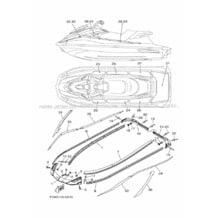 GUNWALE & MAT pour Yamaha 2019 WaveRunner VXR - VX1800AU - 2019