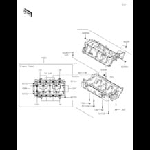 Crankcase pour Kawasaki 2019 STX-15F