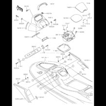 Hull Middle Fittings pour Kawasaki 2019 STX-15F