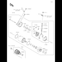 Starter Motor pour Kawasaki 2019 SX-R