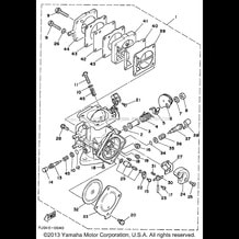 CARBURETOR pour Yamaha 1990 WaveRunner WAVE RUNNER III 650 (WRA650D) 1990
