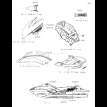 Decals pour Kawasaki 2019 Ultra 310R