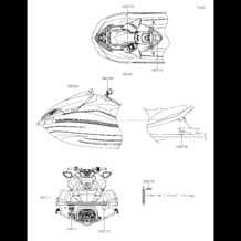 Labels pour Kawasaki 2019 Ultra 310R