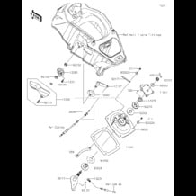 Handle Pole pour Kawasaki 2019 Ultra 310X SE