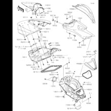 Hull Middle Fittings pour Kawasaki 2019 Ultra 310X SE