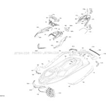 09- Body pour Seadoo 2019 002 - GTI 130, 2019