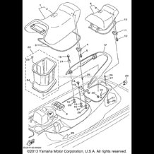 SEAT UNDER LOCKER pour Yamaha 1998 WaveRunner WAVE RUNNER GP800W - GP800W - 1998