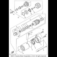 STARTING MOTOR pour Yamaha 1998 WaveRunner WAVE RUNNER GP800W - GP800W - 1998