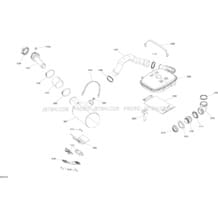 01- Exhaust System pour Sea-Doo 2019 004 - FISH PRO, 2019