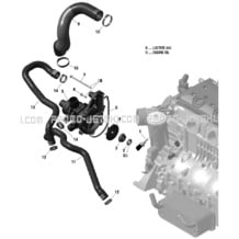 01- Engine Cooling pour Sea-Doo 2019 003 - GTX 300, 2019