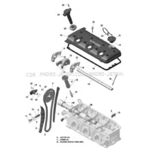01- Valve Train pour Sea-Doo 2019 002 - GTX 230, 2019