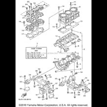 CYLINDER CRANKCASE pour Yamaha 1998 WaveRunner WAVE RUNNER XL1200 (XL1200W) 1998